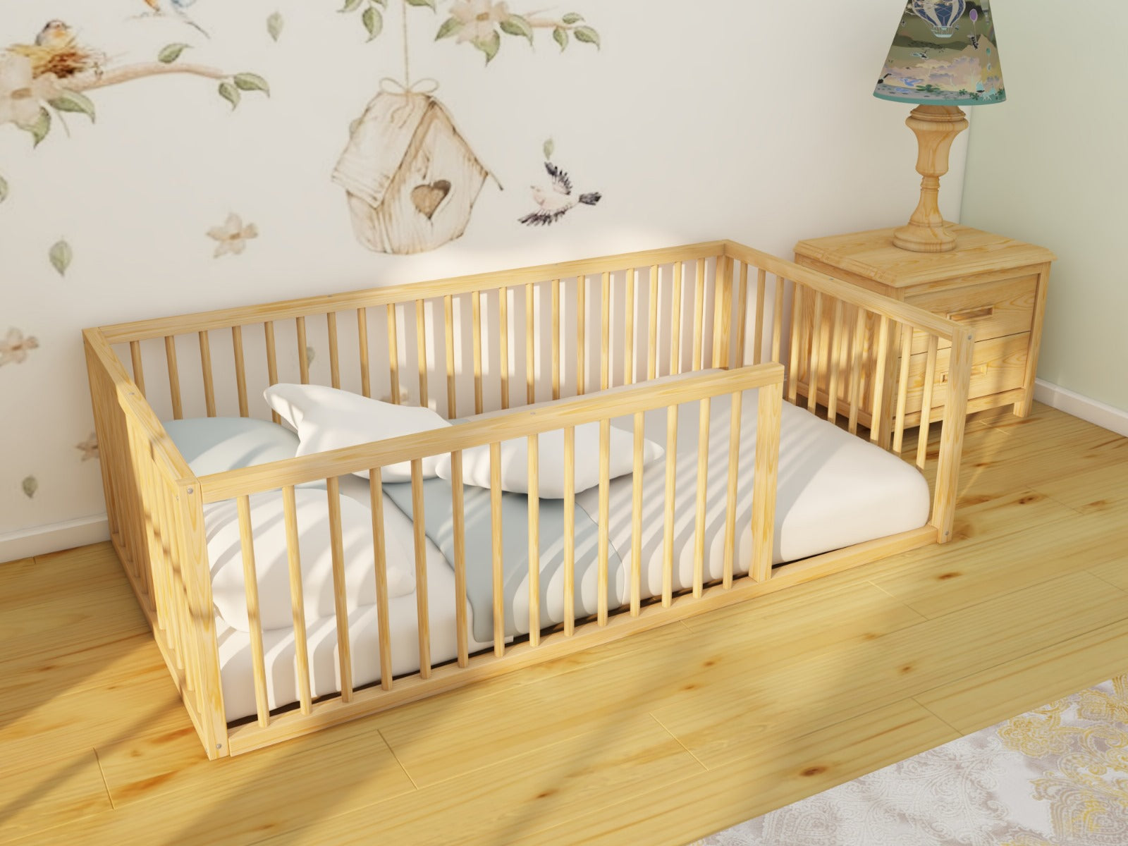 Montessori Wooden Floor Bed