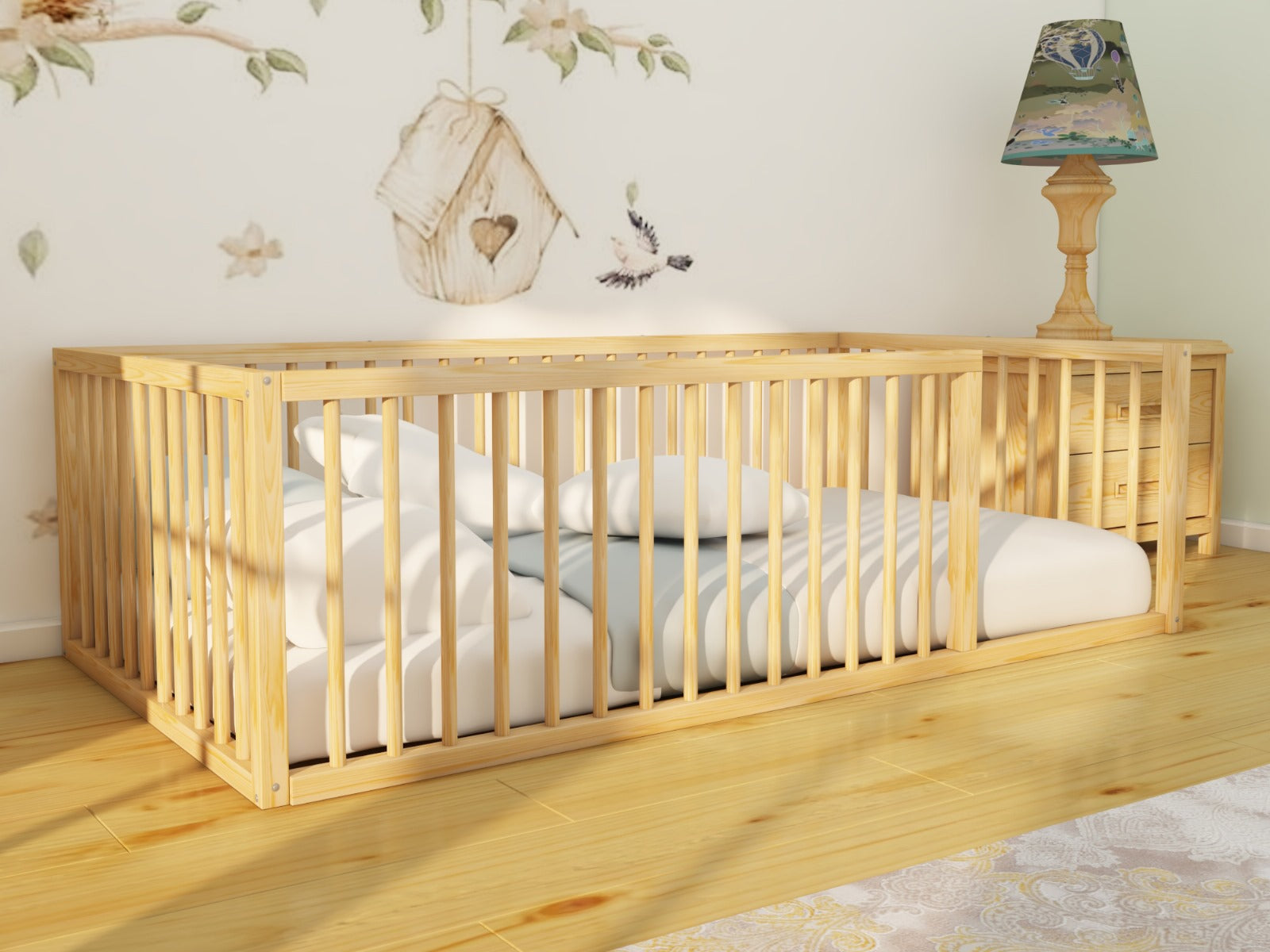 Montessori Wooden Floor Bed