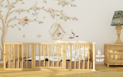 Montessori Natural Wooden Child Bed