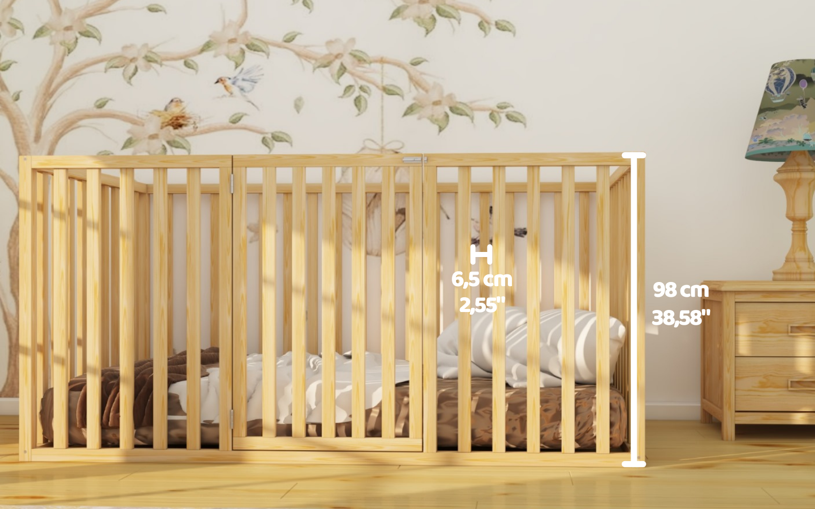 Wooden Montessori Bed - High Quality and Safety for Autistic Children