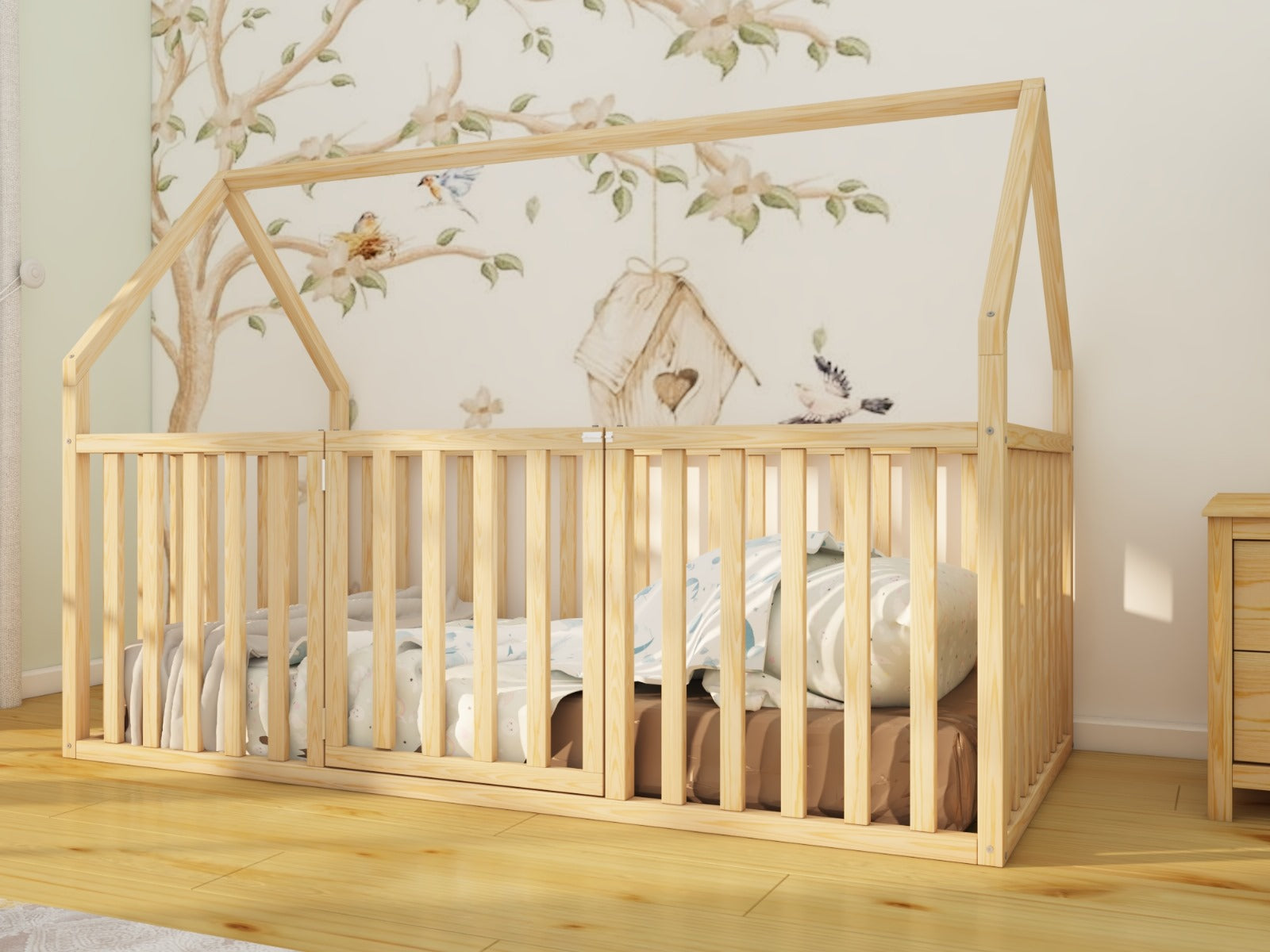 Nature-Friendly Montessori Floor Bed