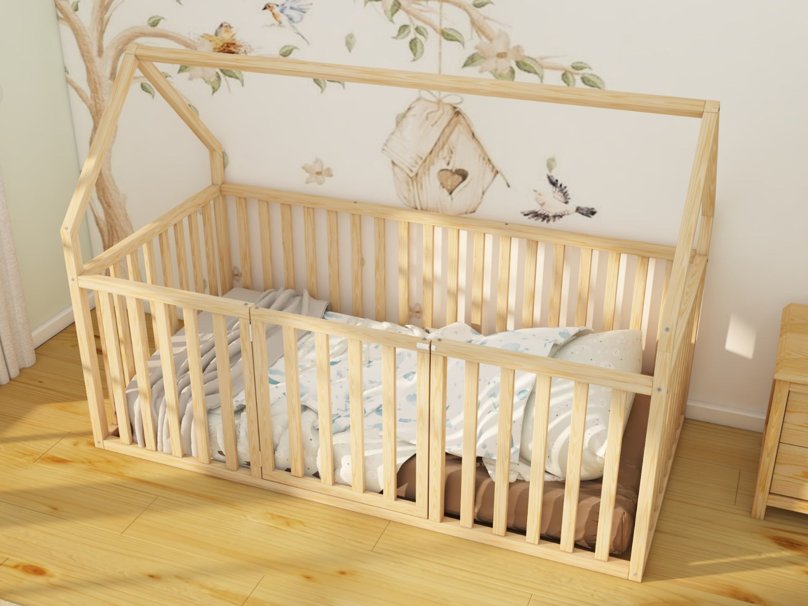 Nature-Friendly Montessori Floor Bed