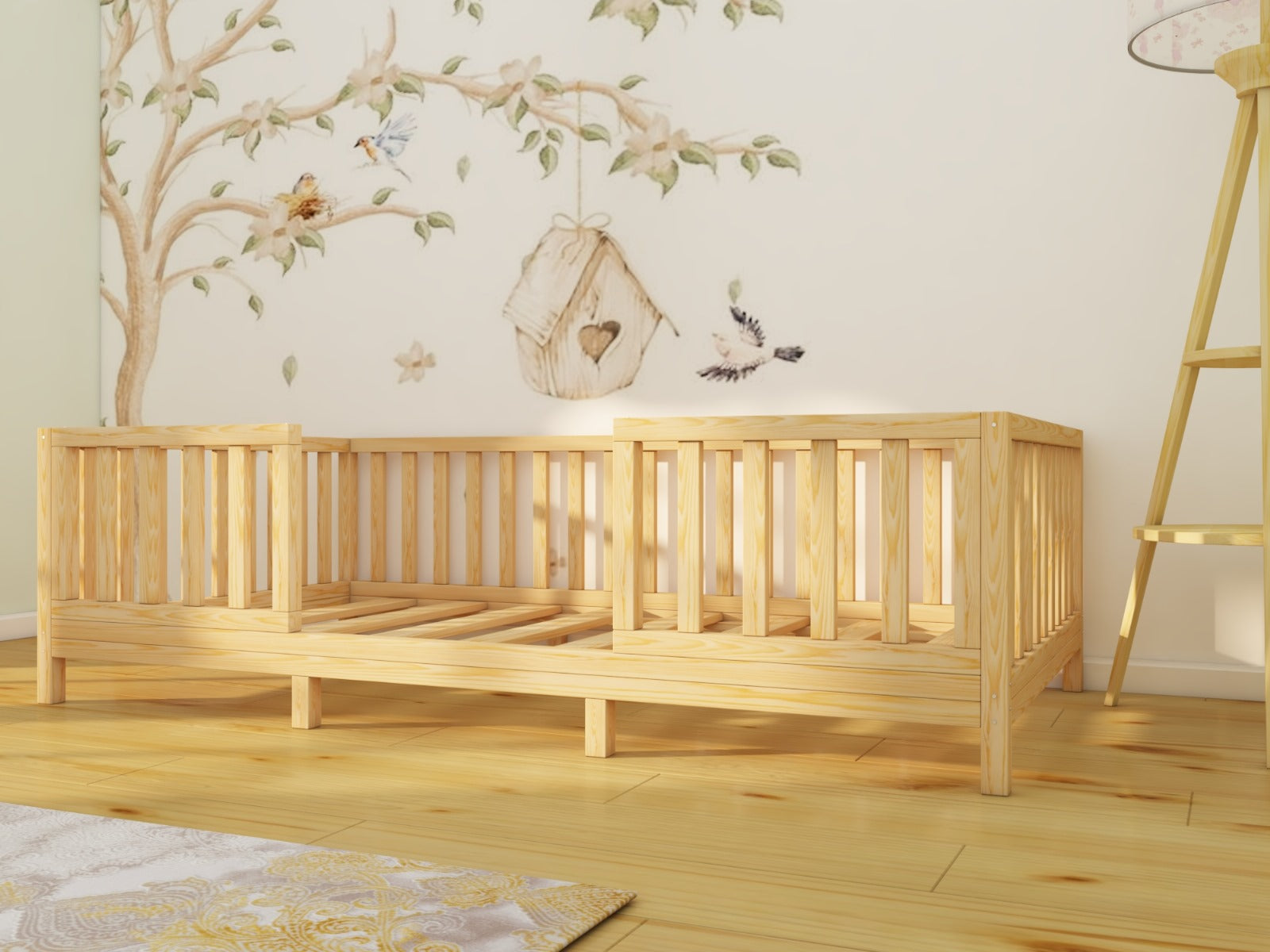 Play and Sleeping Area: Montessori Bed, Sofa Dual Use